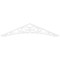 Ekena Millwork Pitch Genova Architectural Grade PVC Gable Pediment, 72"W x 15"H x 1"P (5/12) GPP072X015X100GEN - alternate 2